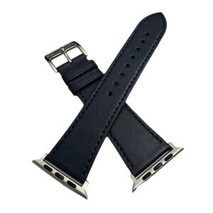 Strap Band Blue Unisex's Leather replacement Band Series 10 iPhone Size 42/45 NW